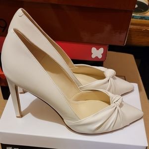 Nine west Ivory white leather sz 11